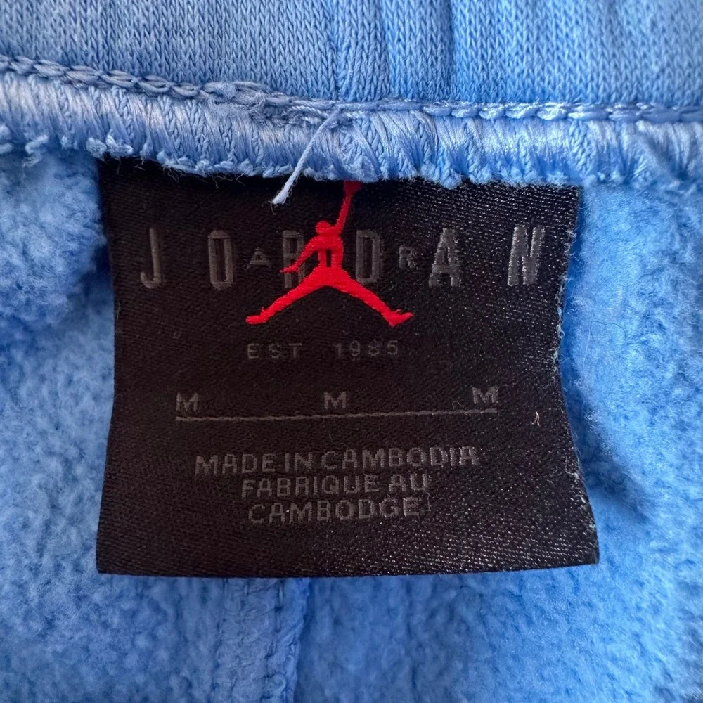 Jordan Tracksuit Set Mens Medium Blue Hoodie Joggers  UNC Fleece Jumpman